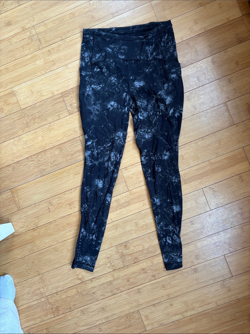 lululemon athletica Black Marble Tie-Dye Joggers